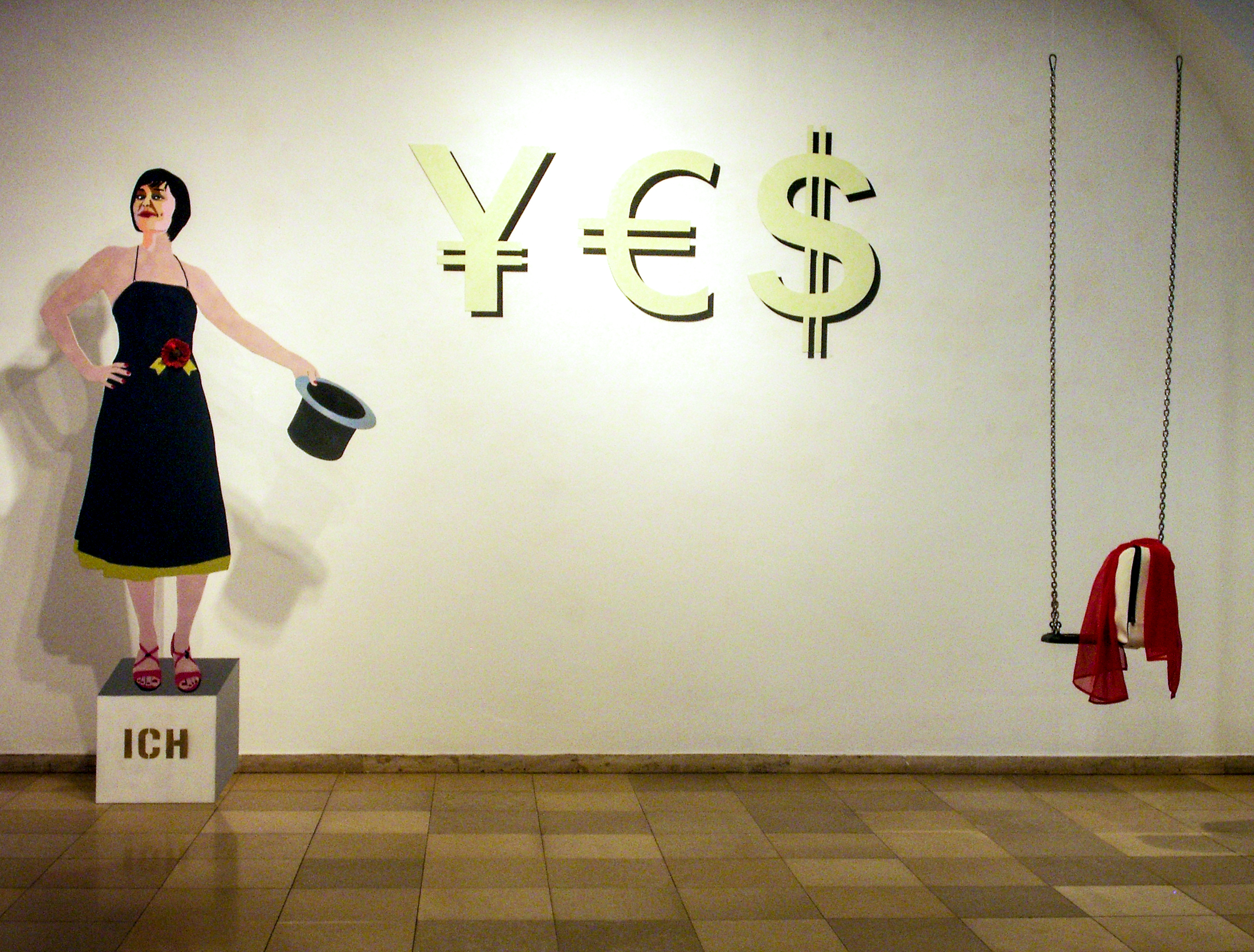 Installation YES, Helga Schager, 2009
