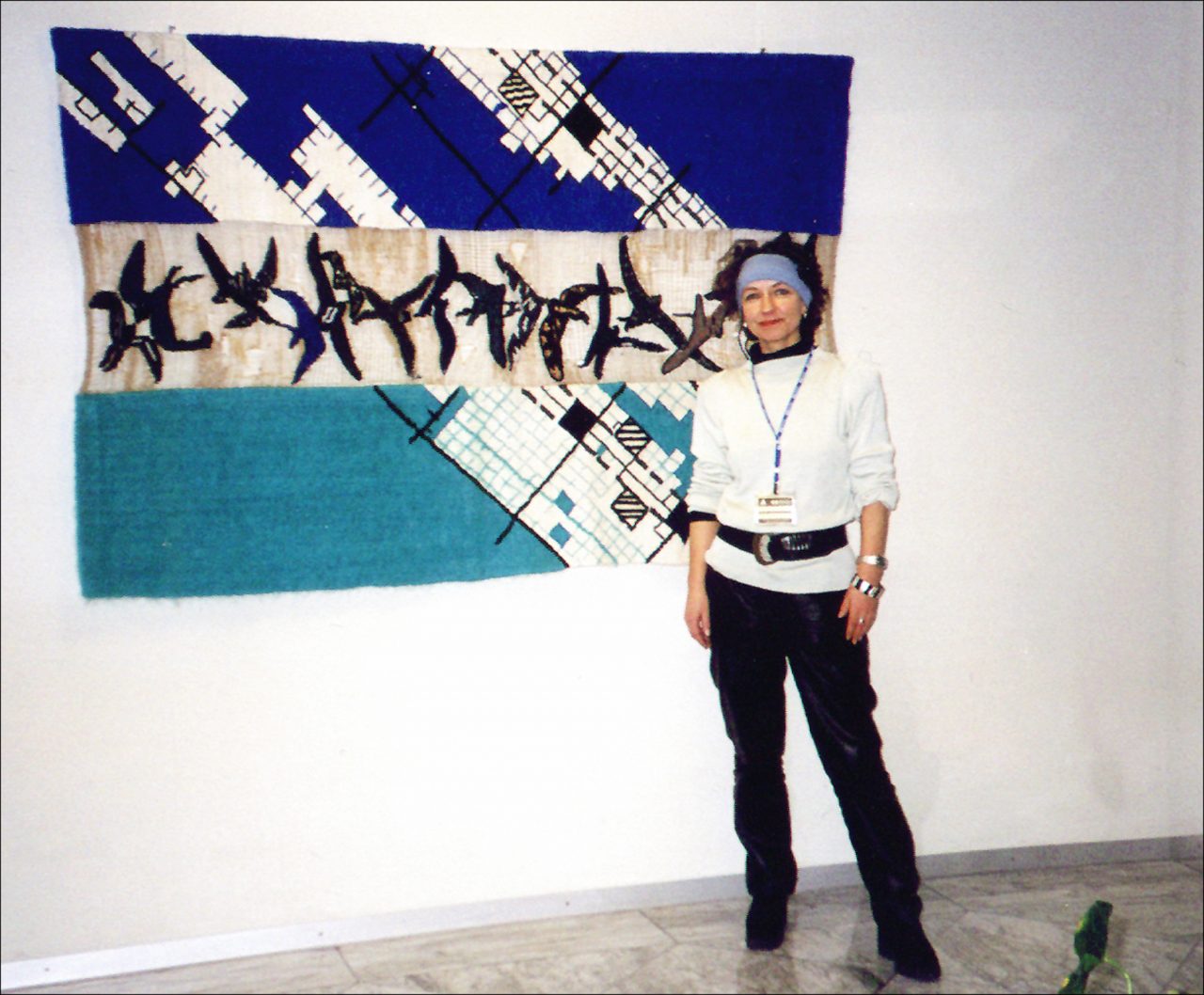 LINIENFLUG, 116 x 180 cm, 1996, Ausstellung